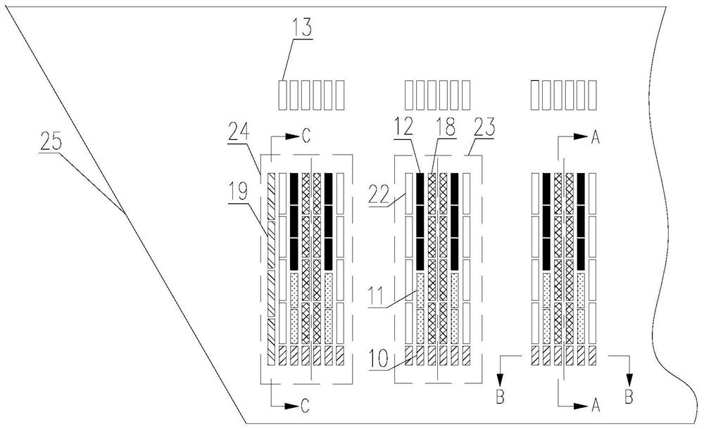 W flame boiler adopting circulating flue gas type slit-type direct-flow pulverized coal burners