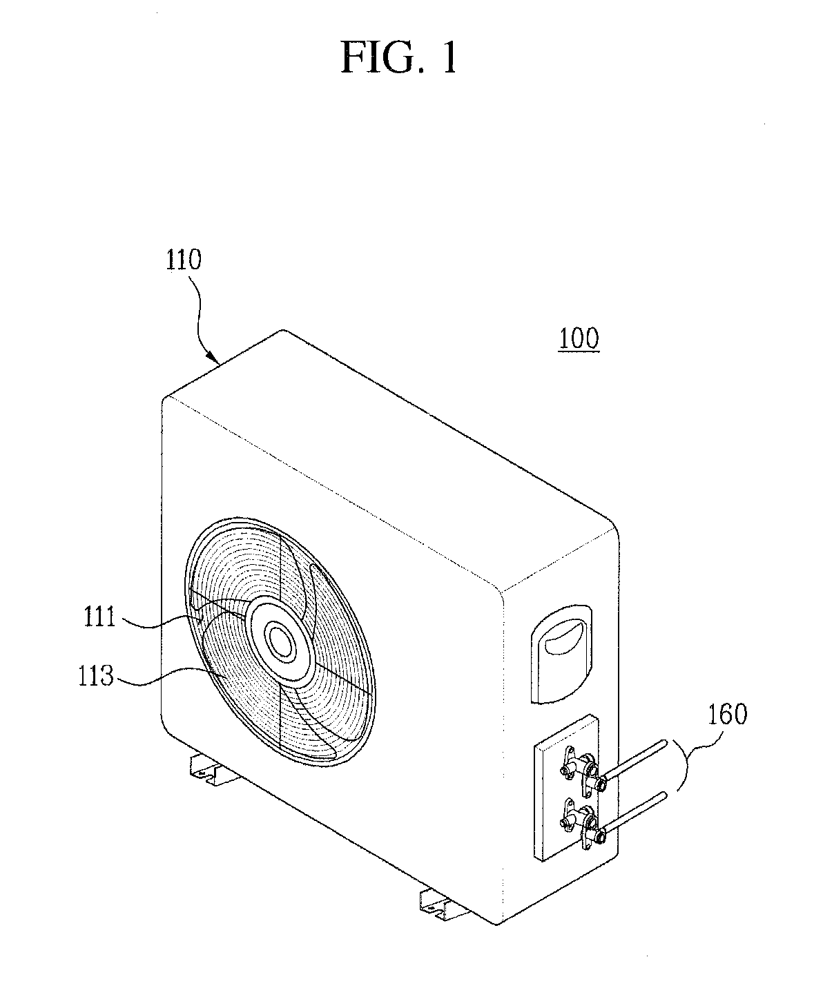 Ventilating device and outdoor unit having the same