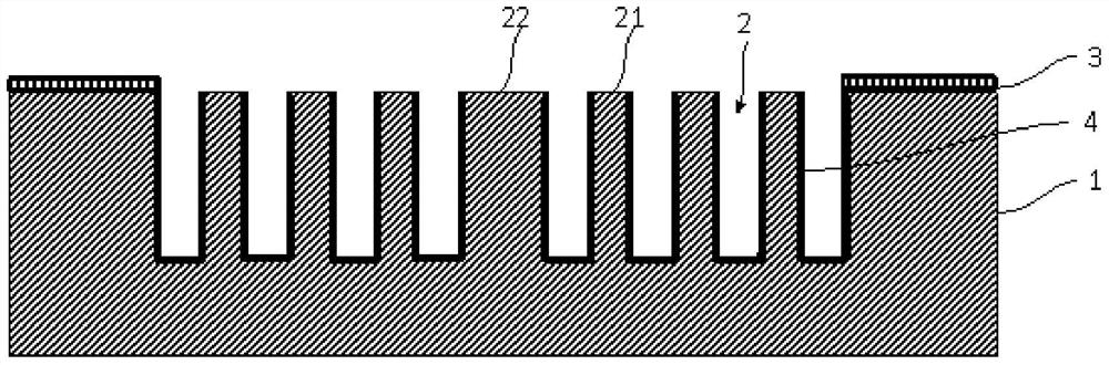 Silicon-based micro gas chromatography column with high separation efficiency and preparation method thereof