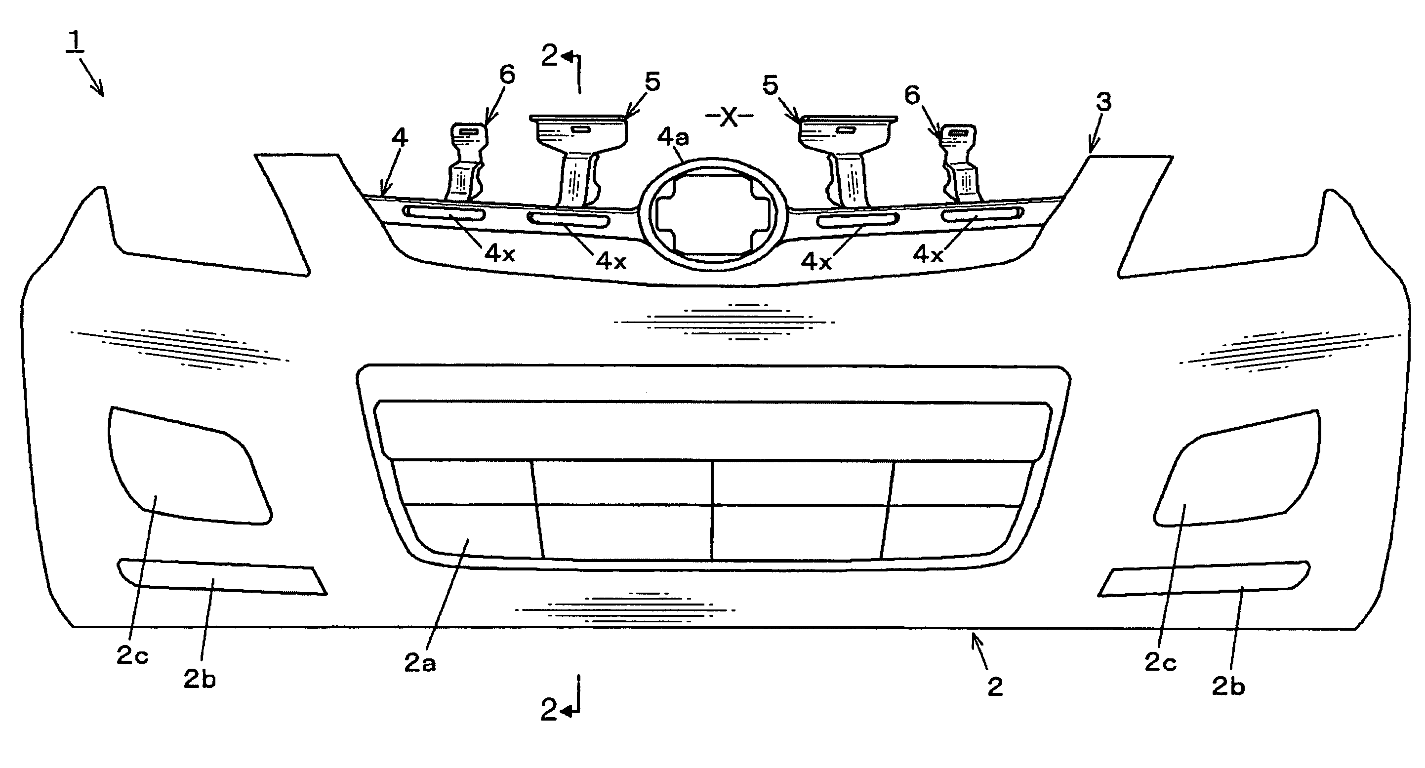 Bumper structure for vehicle