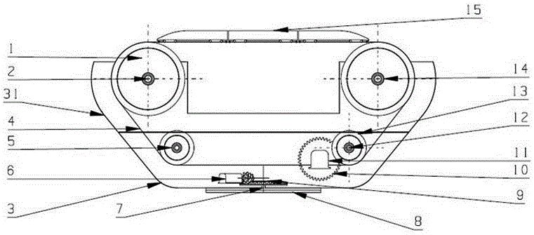 Movable multifunctional train test platform with movable model