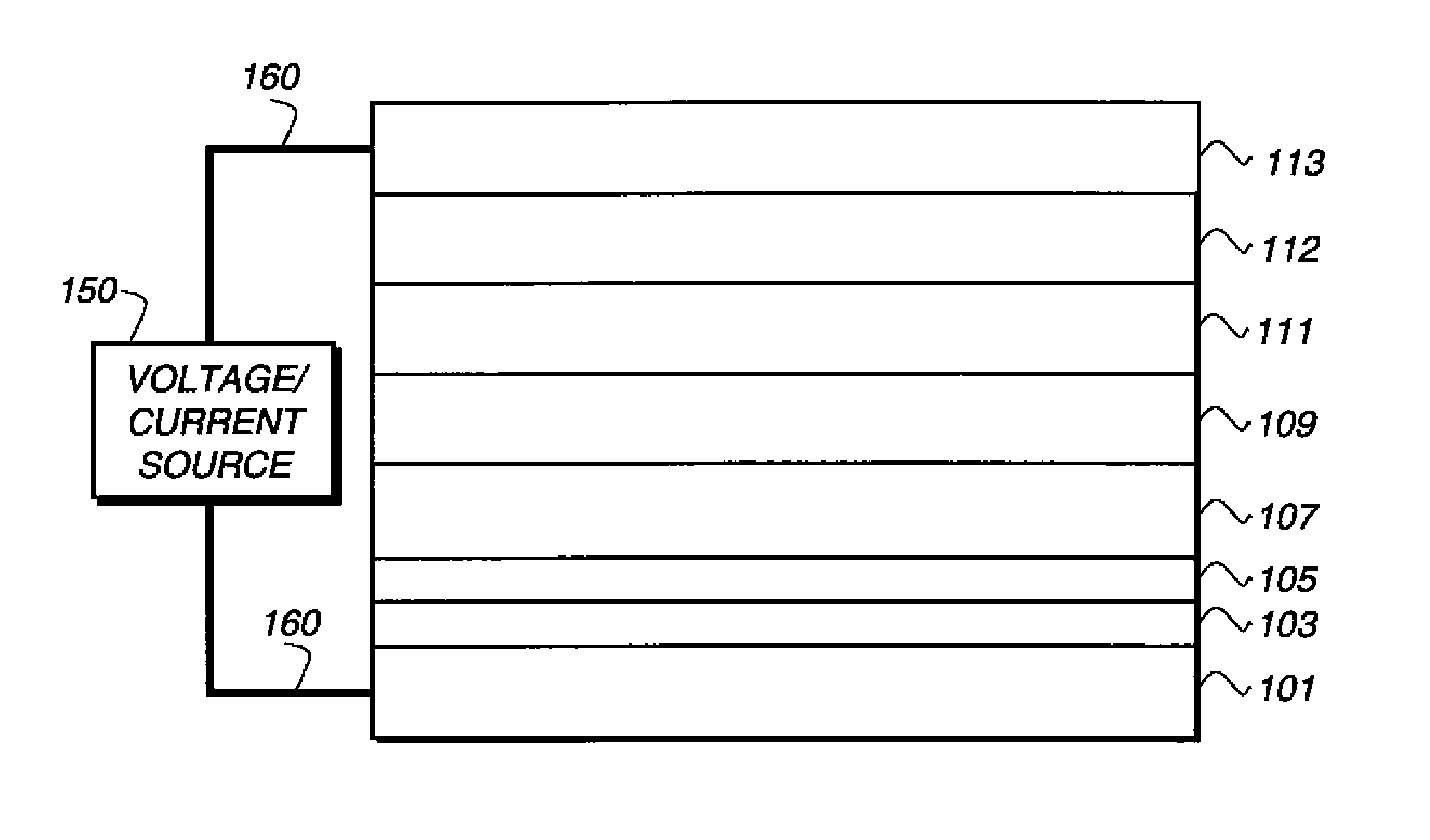 Organic element for low voltage electroluminescent devices