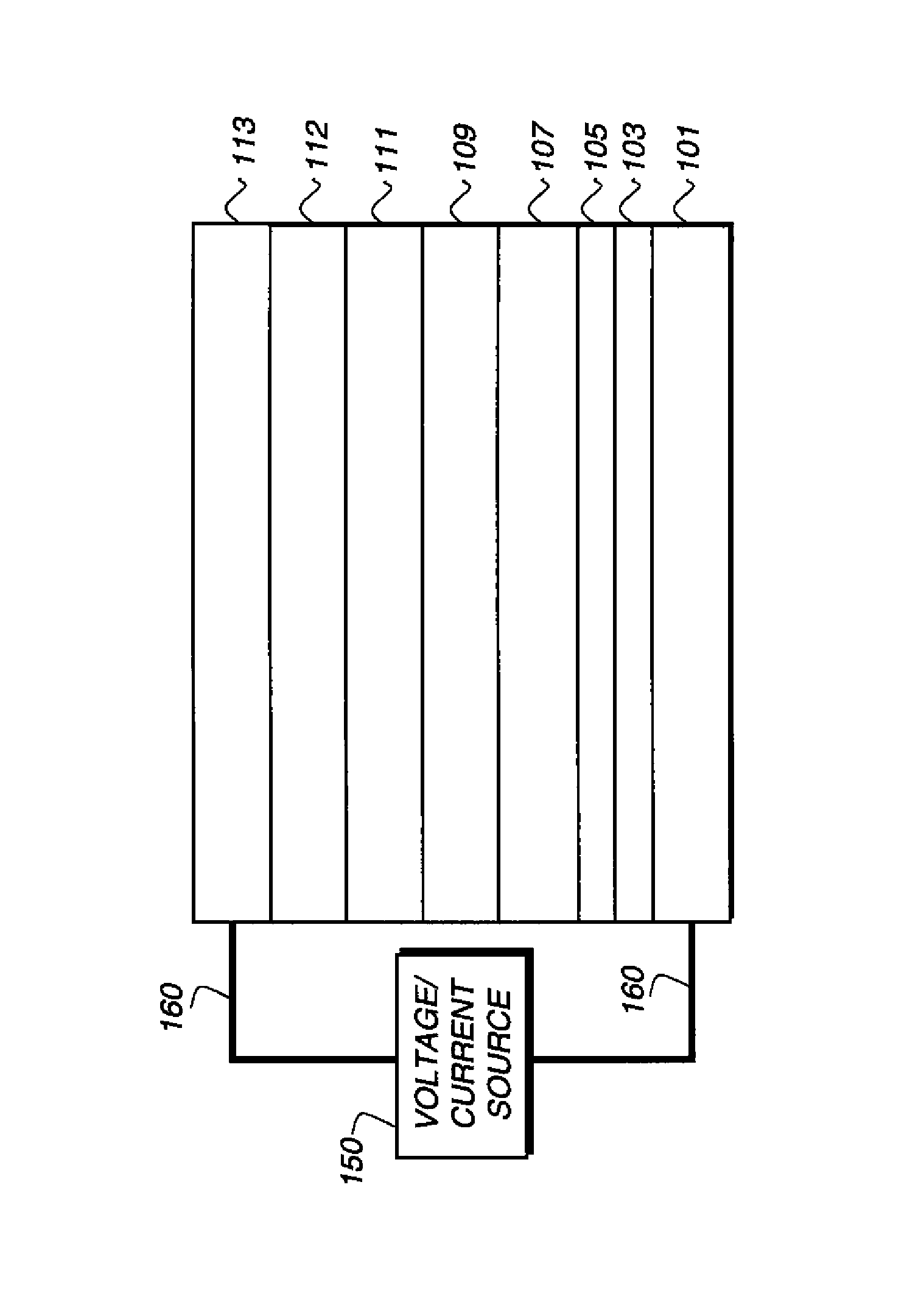 Organic element for low voltage electroluminescent devices