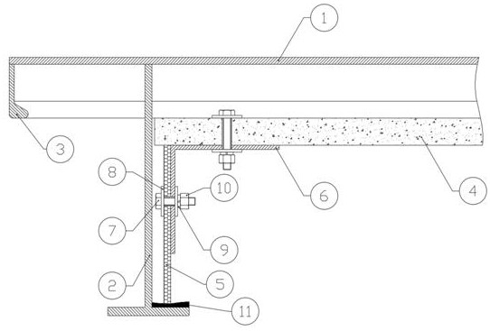 Welding-free marine protective armor device and mounting method thereof