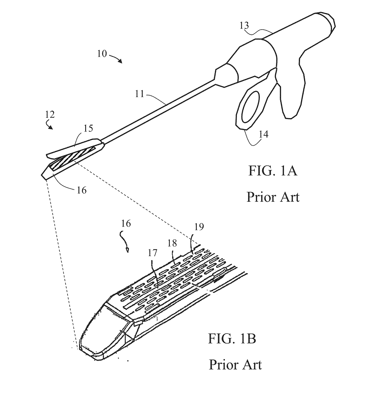 Tissue staplers, stapler heads, and methods of surgically fastening and cutting a bodily tissue