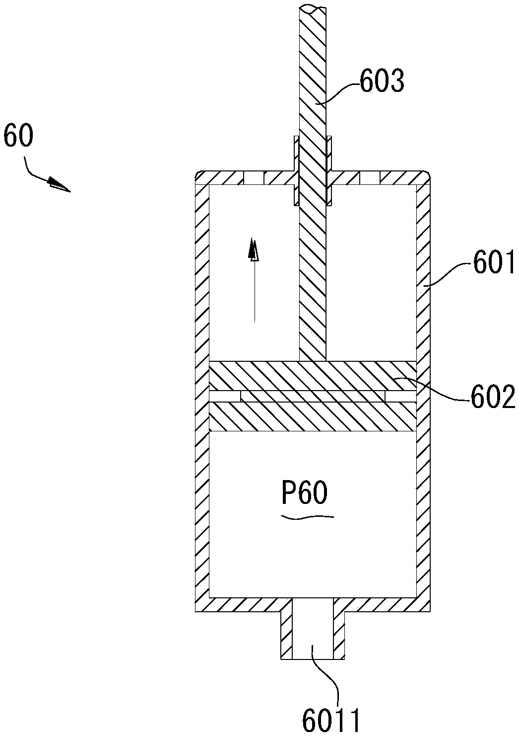 Tumor intervention post-operation nursing device and nursing sickbed