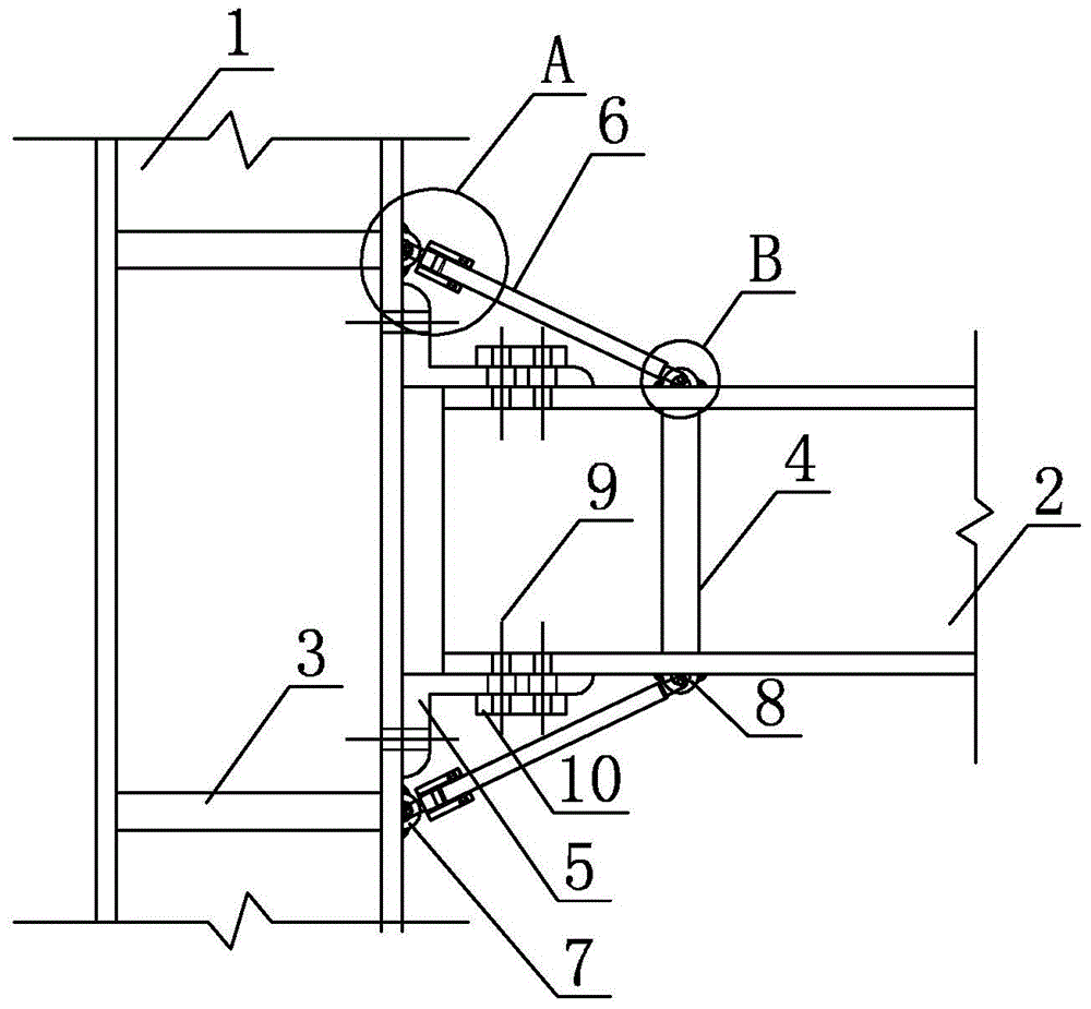 Self-centering buckling-restrained brace beam-column joint