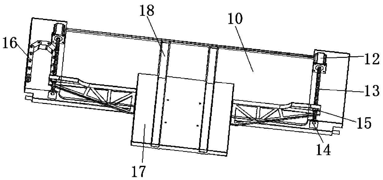 Conference table with adjustable display screen position