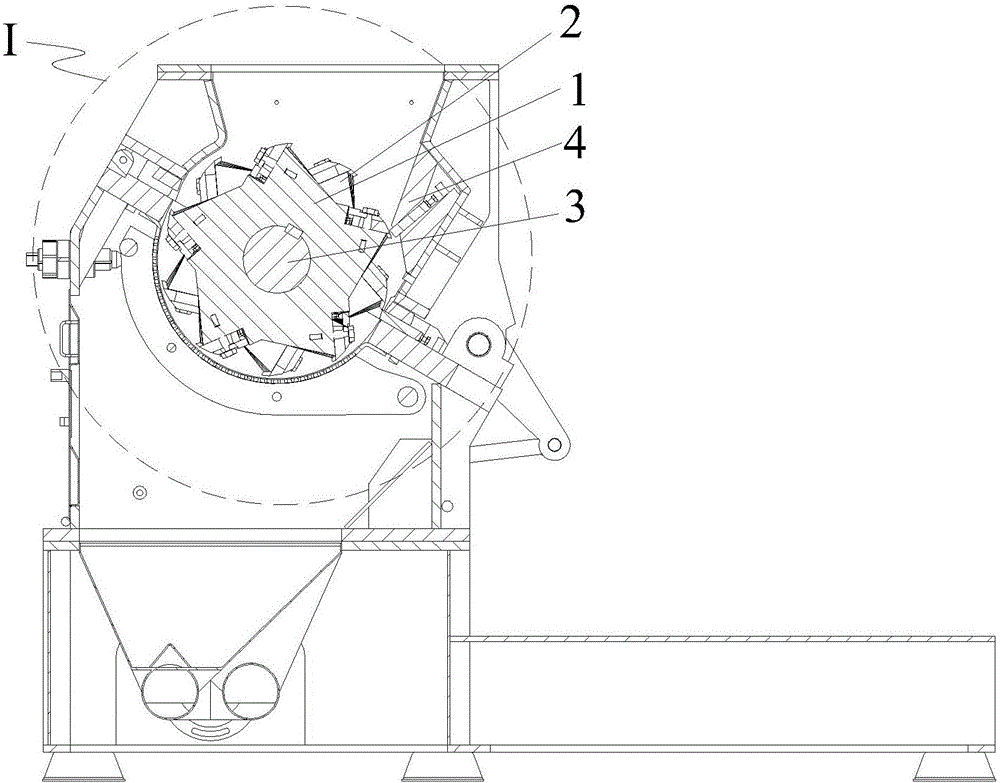 Continuous oblique cutter roller