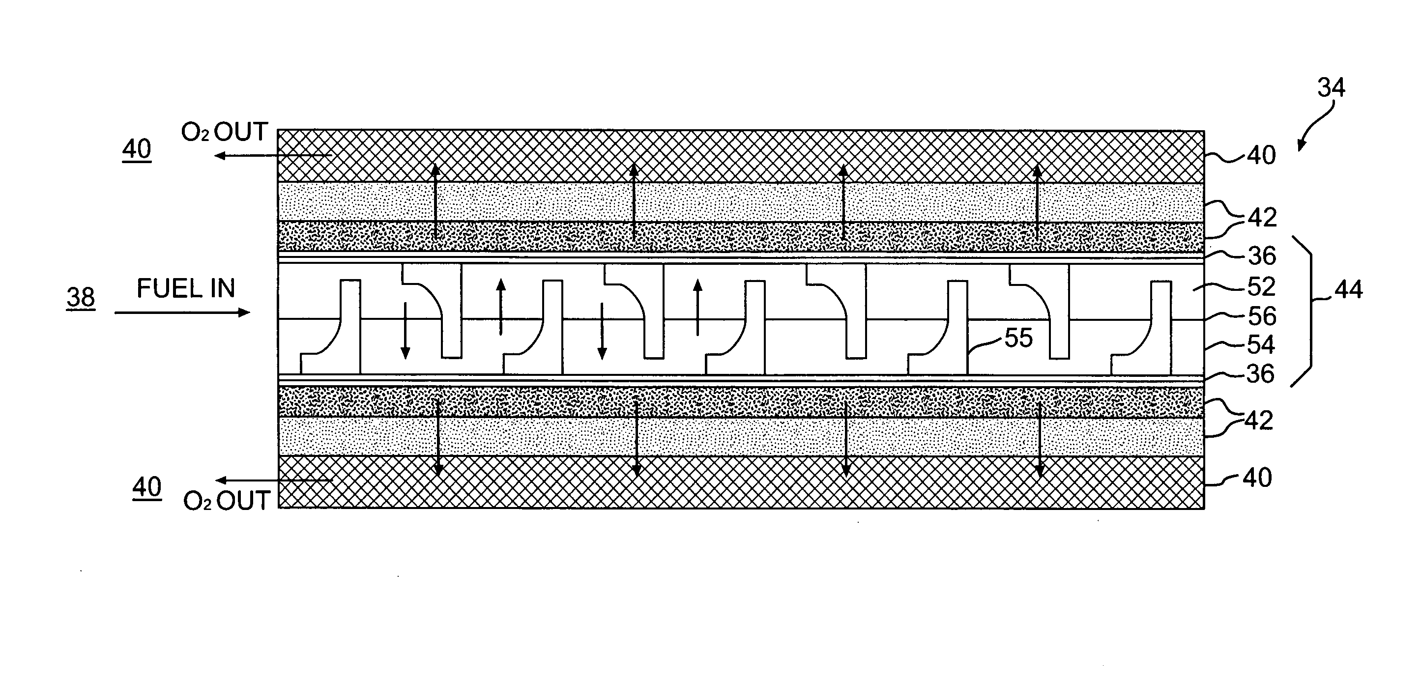 Method for enhancing mass transport in fuel deoxygenation systems