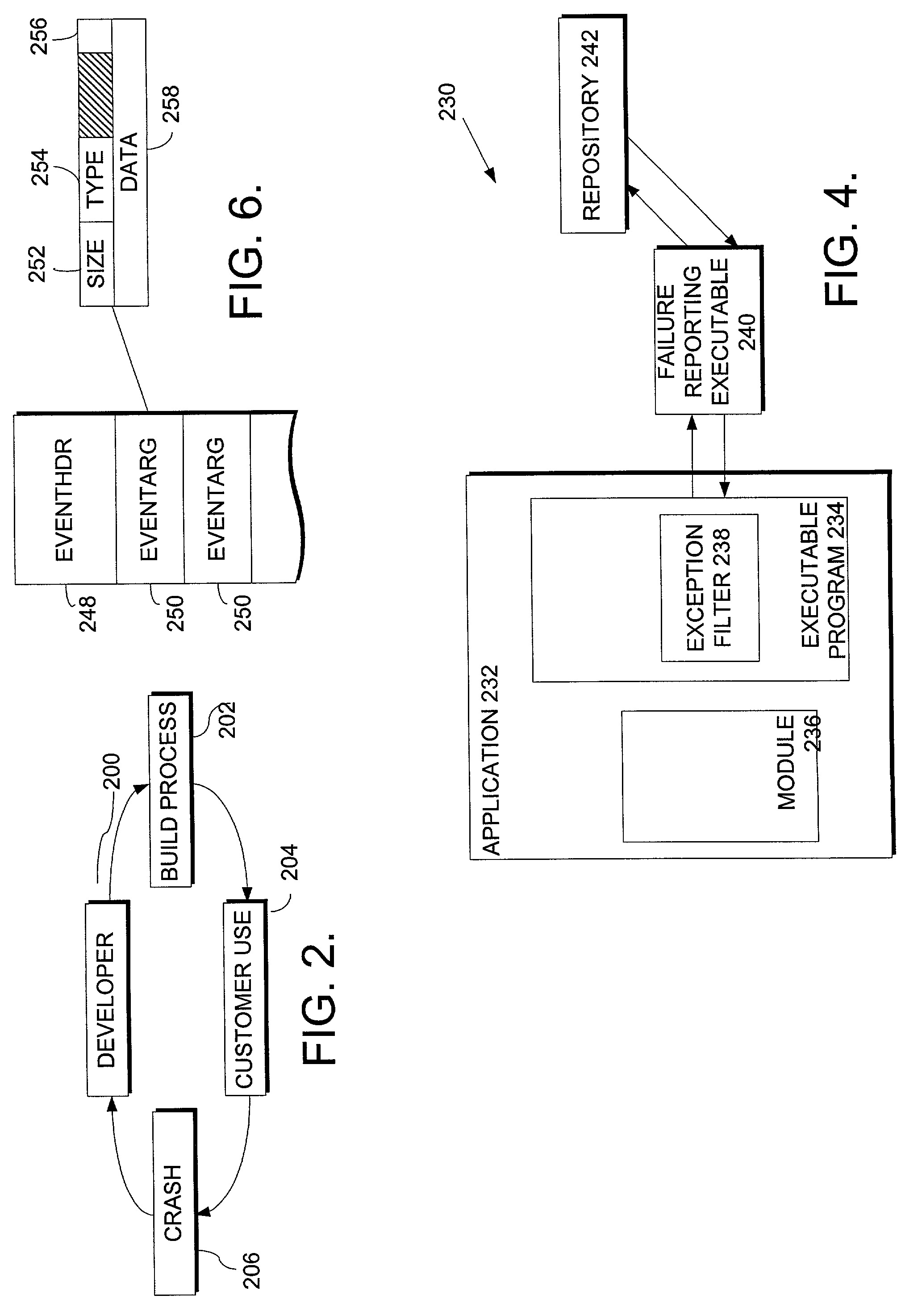 Method and system for recording program information in the event of a failure