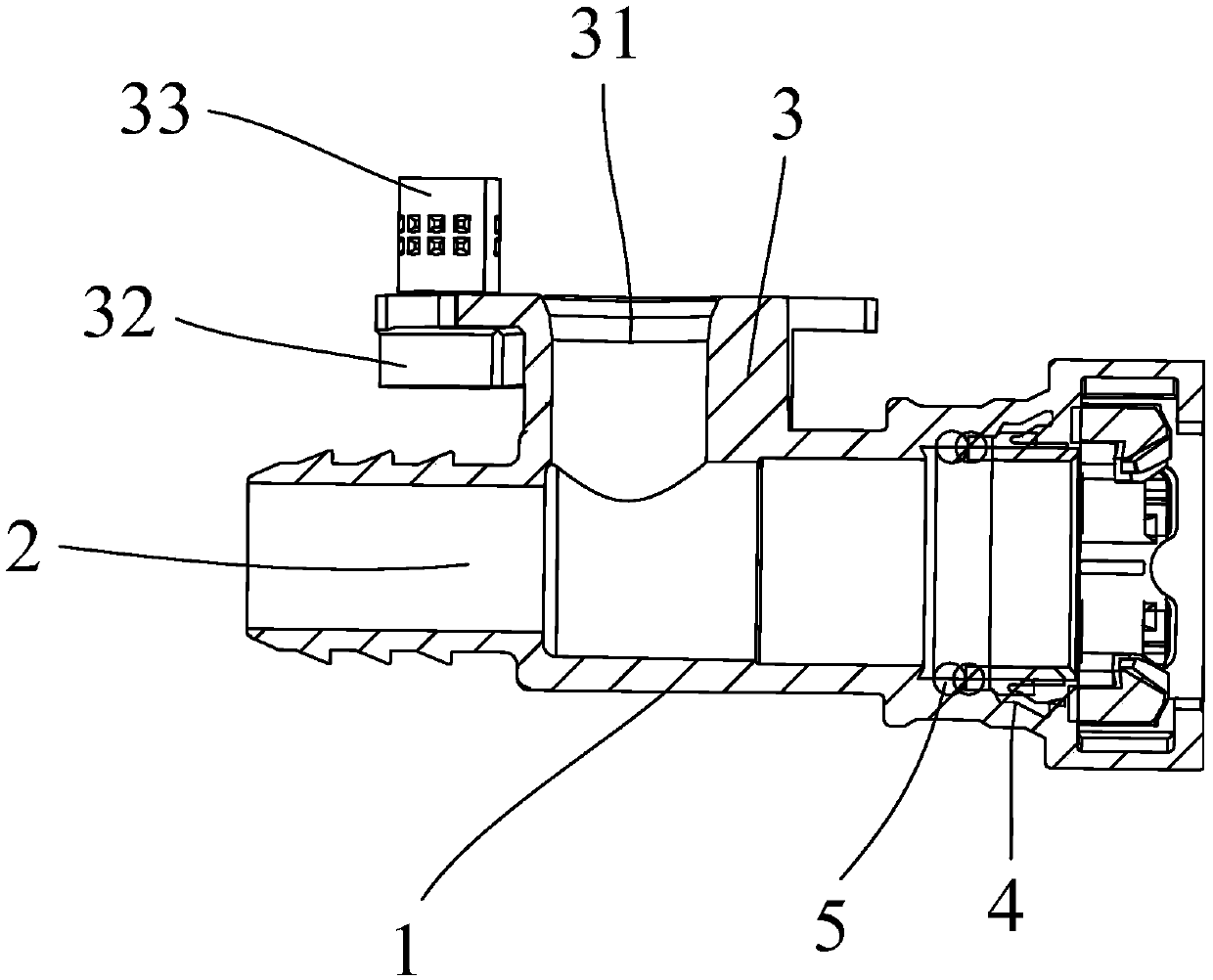 Connector for vehicle pipeline and vehicle crankcase ventilation pipeline with same