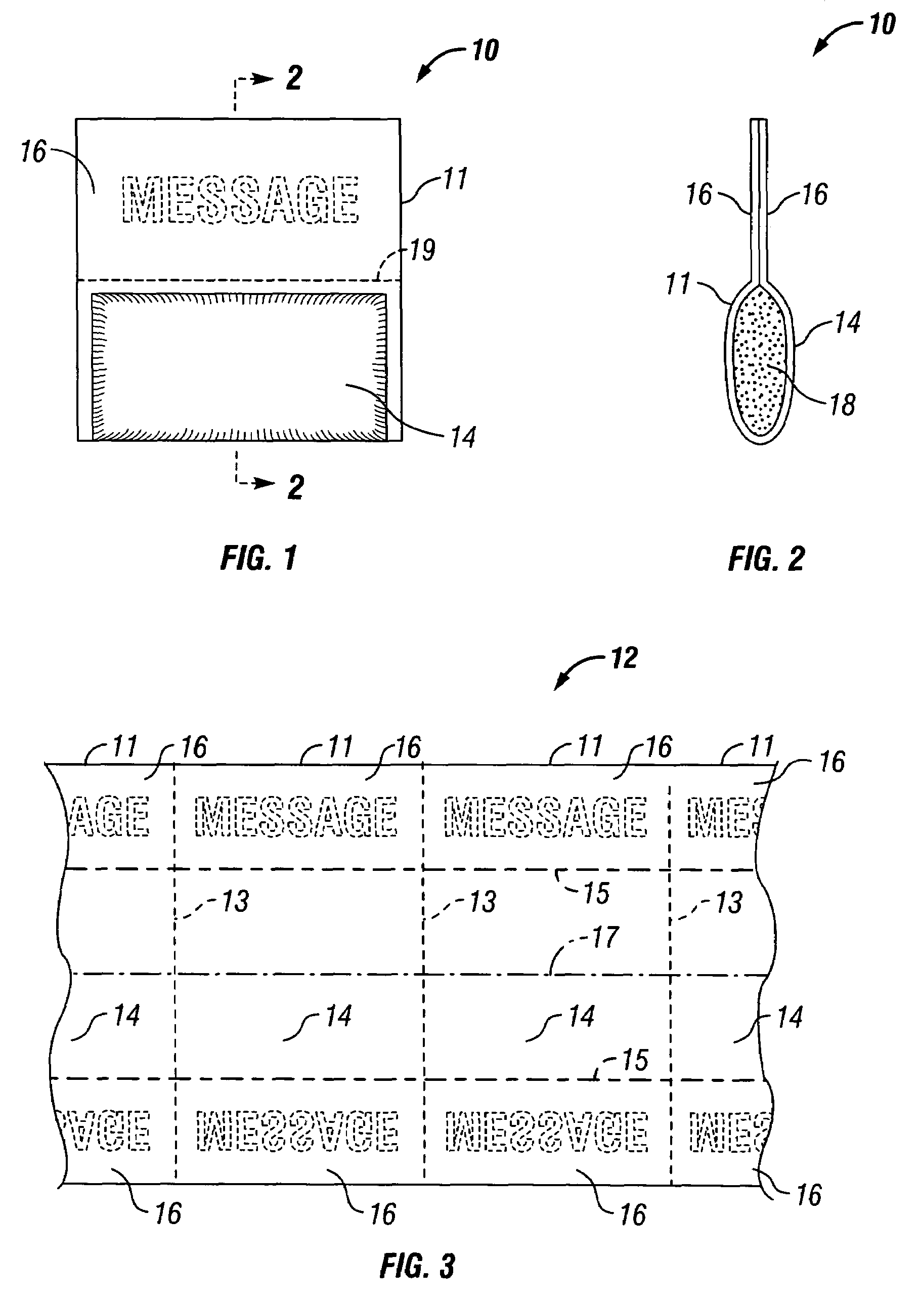 Pouch containers having advertising media and methods for their dissemination