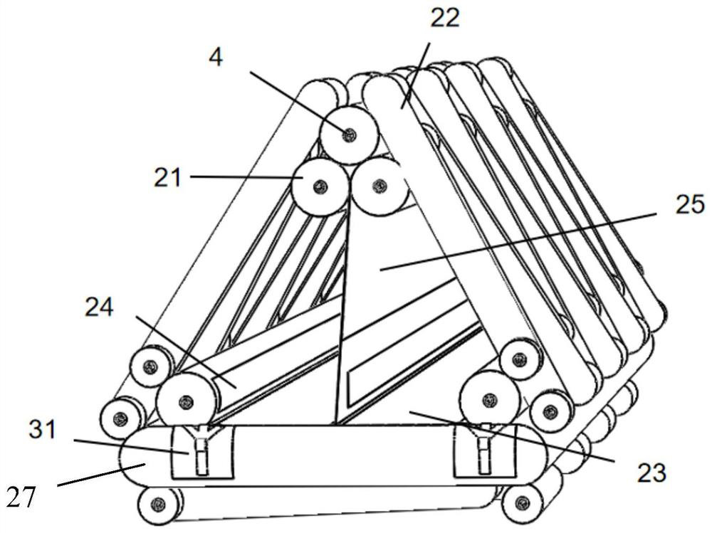 Inflatable offshore evacuation slide based on beam-truss structure