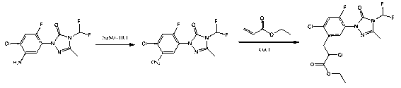 Recovery method of carfentrazone-ethyl