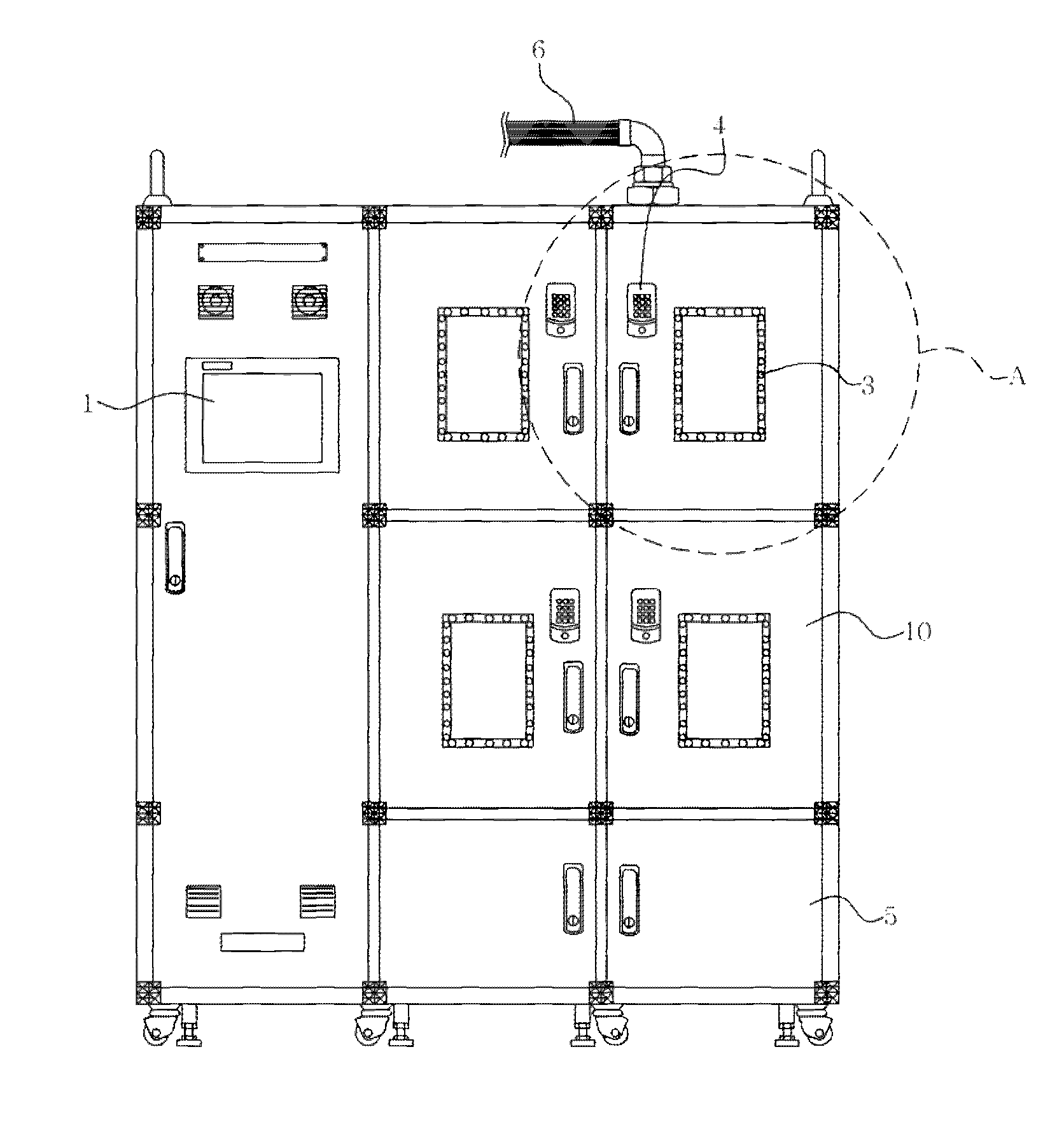 Apparatus for storing hazardous material