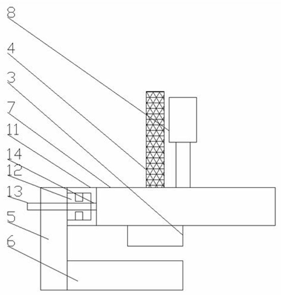 Acid absorbing device for cleaning surface of battery