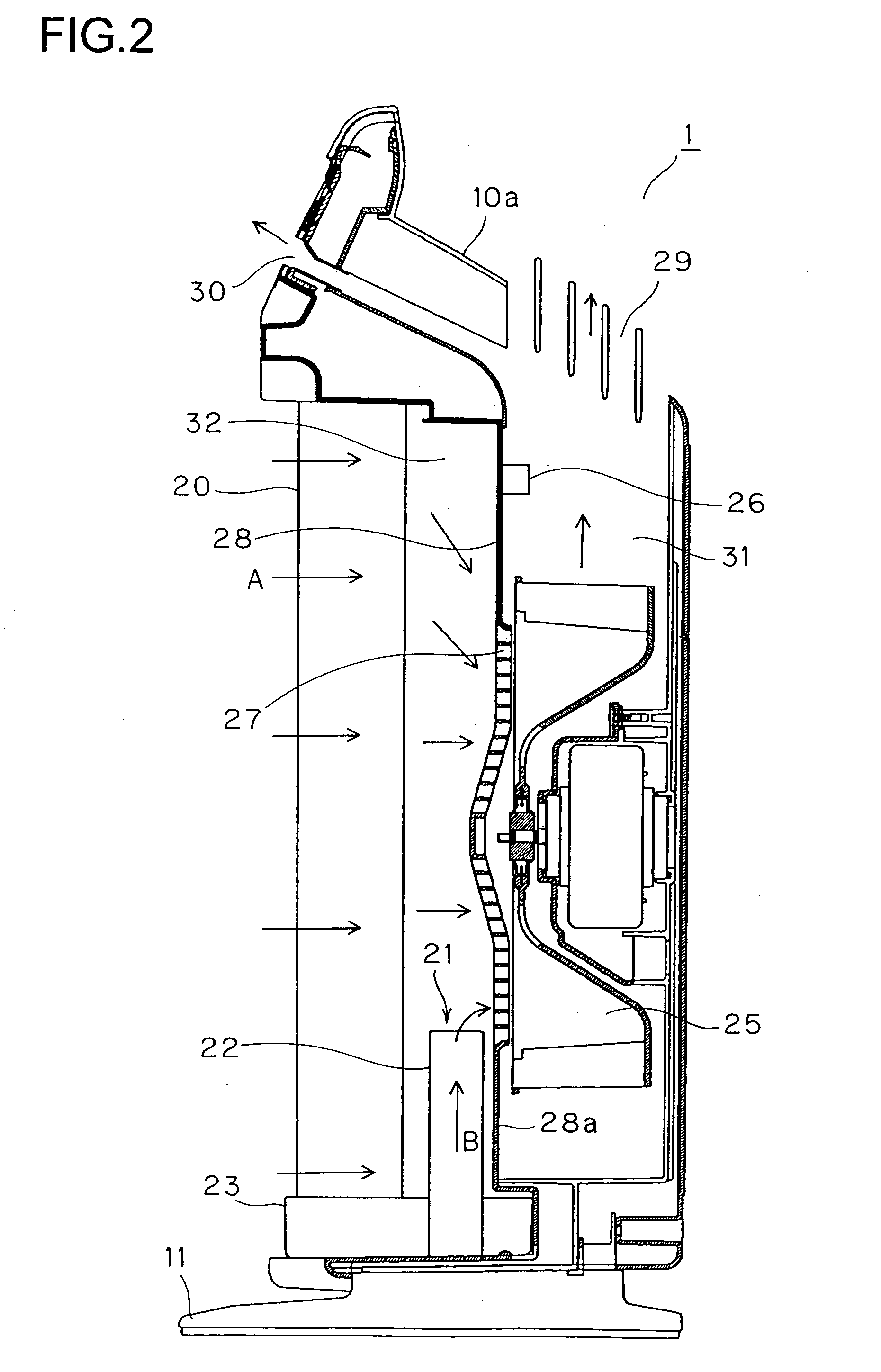 Air Cleaner Using Dust Collecting Filter