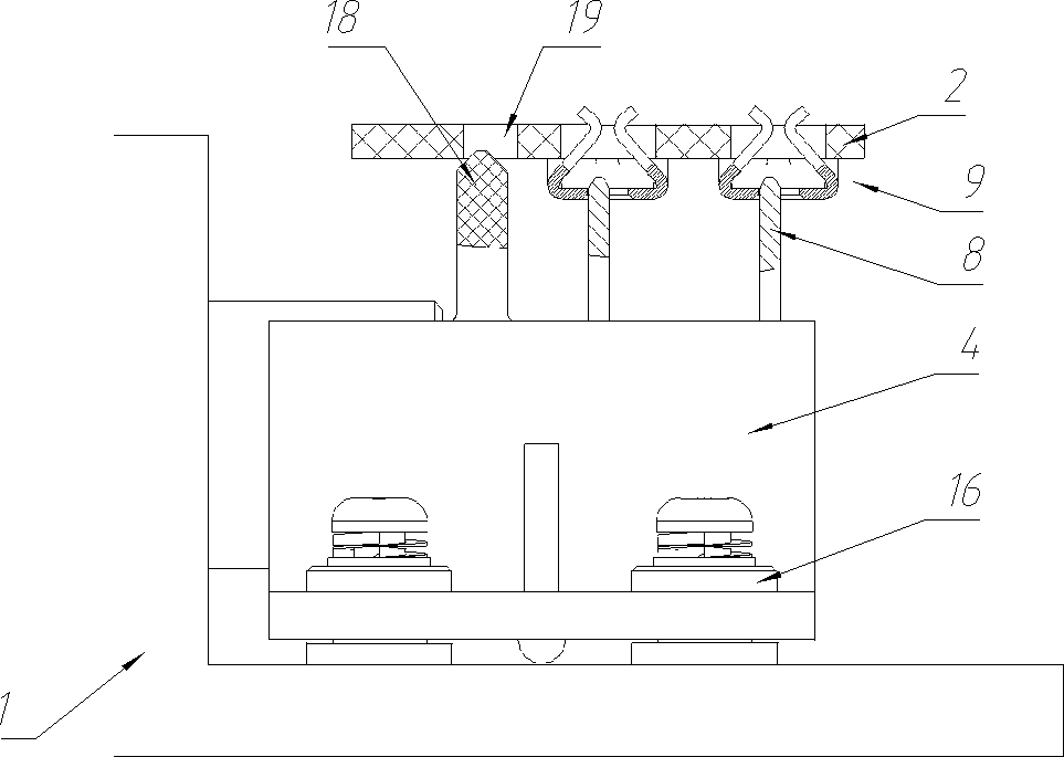 Adapter connector, printed board connector and base station remote unit