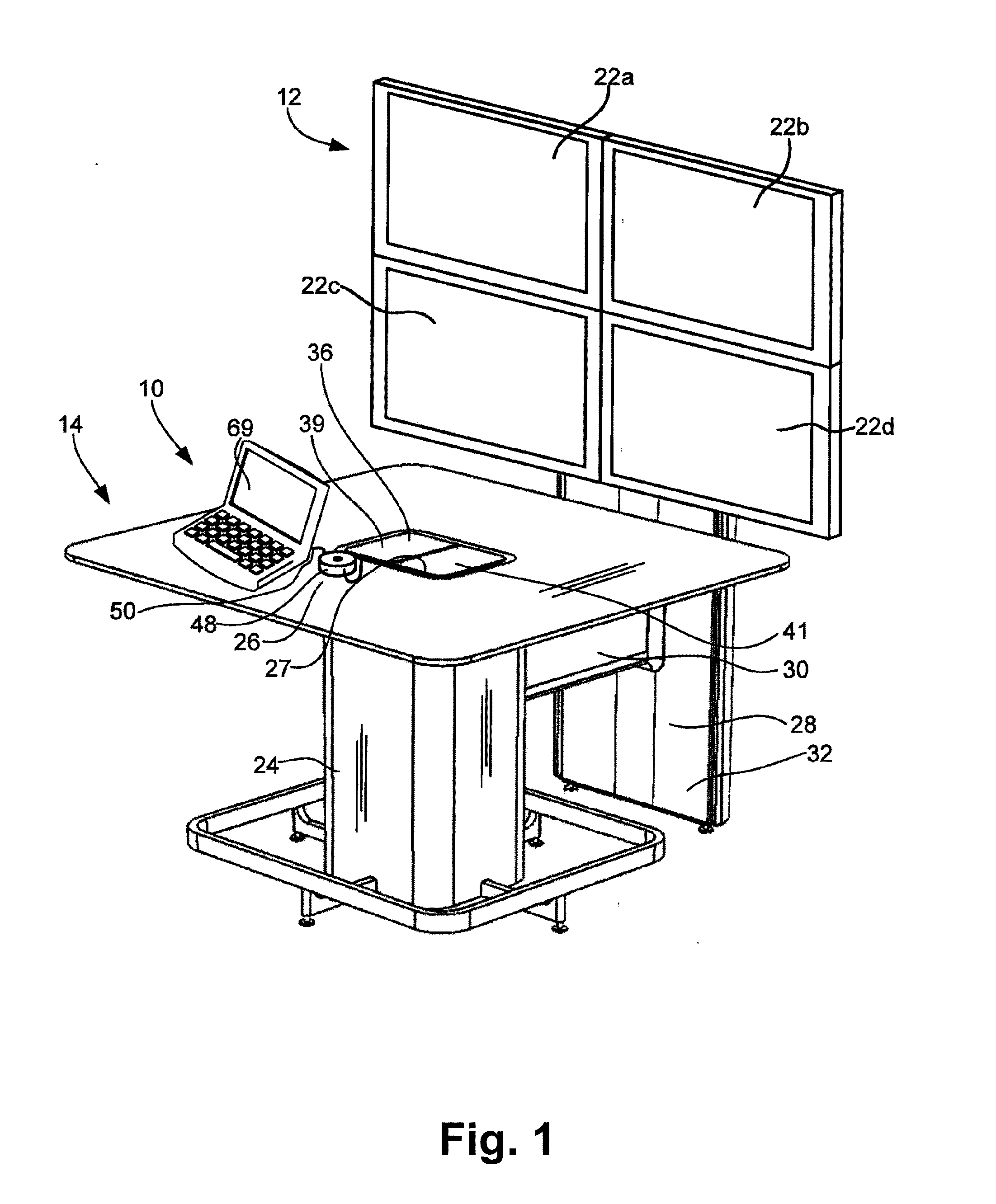 Control Apparatus and Method for Sharing Information in a Collaborative Workspace