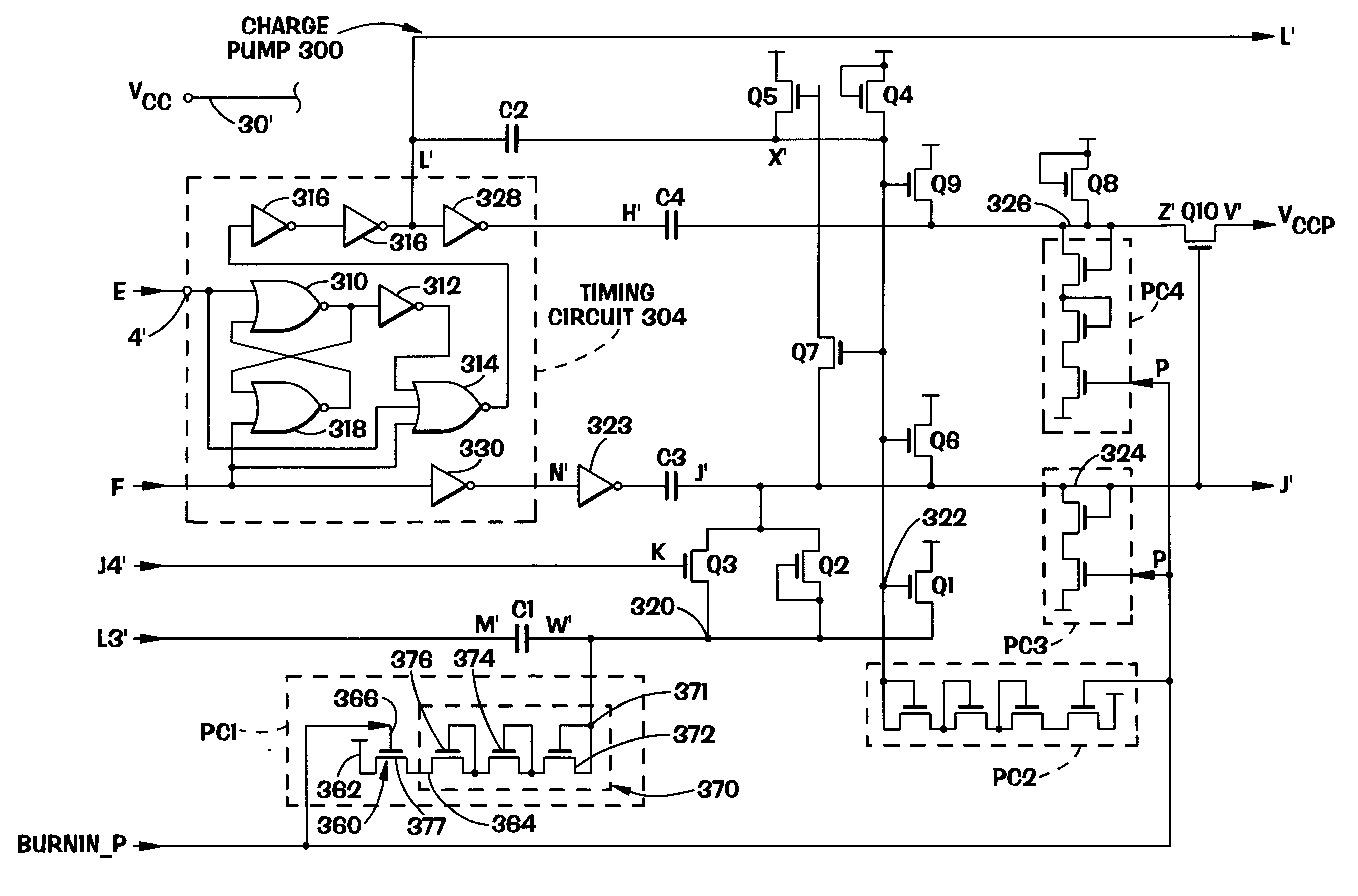 Method for protecting an integrated circuit during burn-in testing