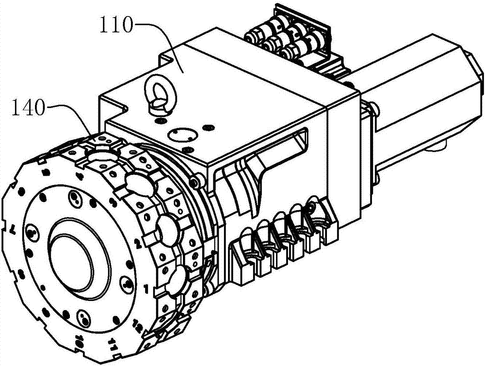 Power knife turret protection structure, power knife turret system and control method