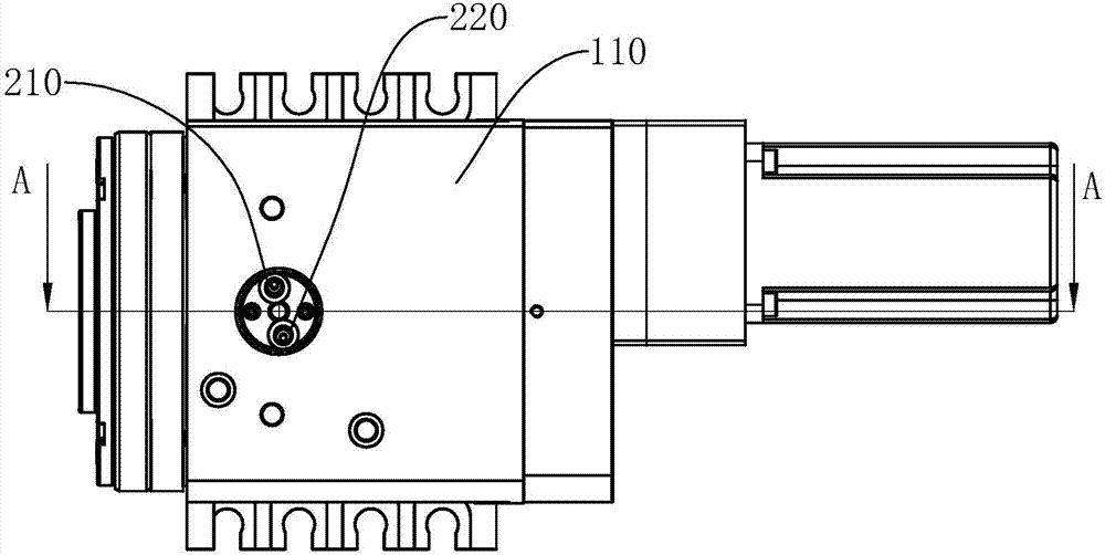 Power knife turret protection structure, power knife turret system and control method