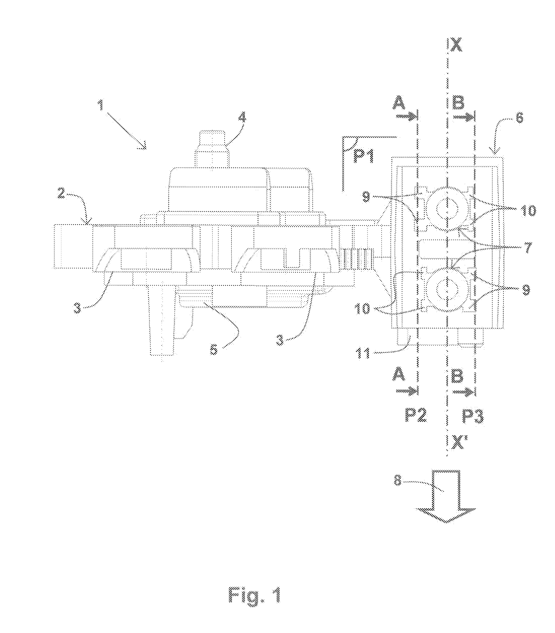 One-piece voltage regulator/brush-holder assembly for a rotary electrical machine and rotary eletrical manchine including such an assembly