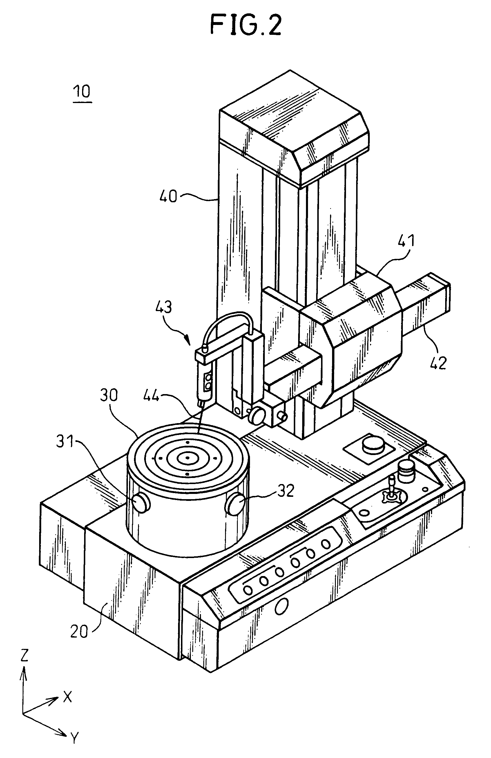 Device for measuring circularity and cylindrical shape