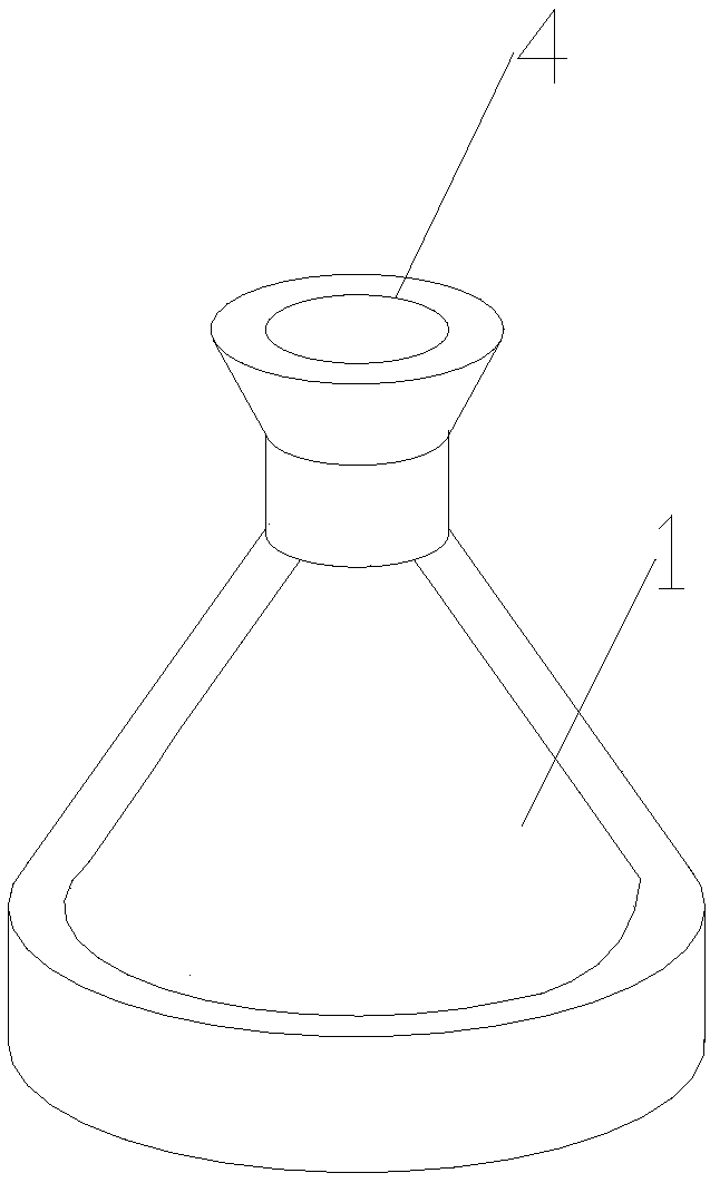 Funnel-shaped valveless piezoelectric pump