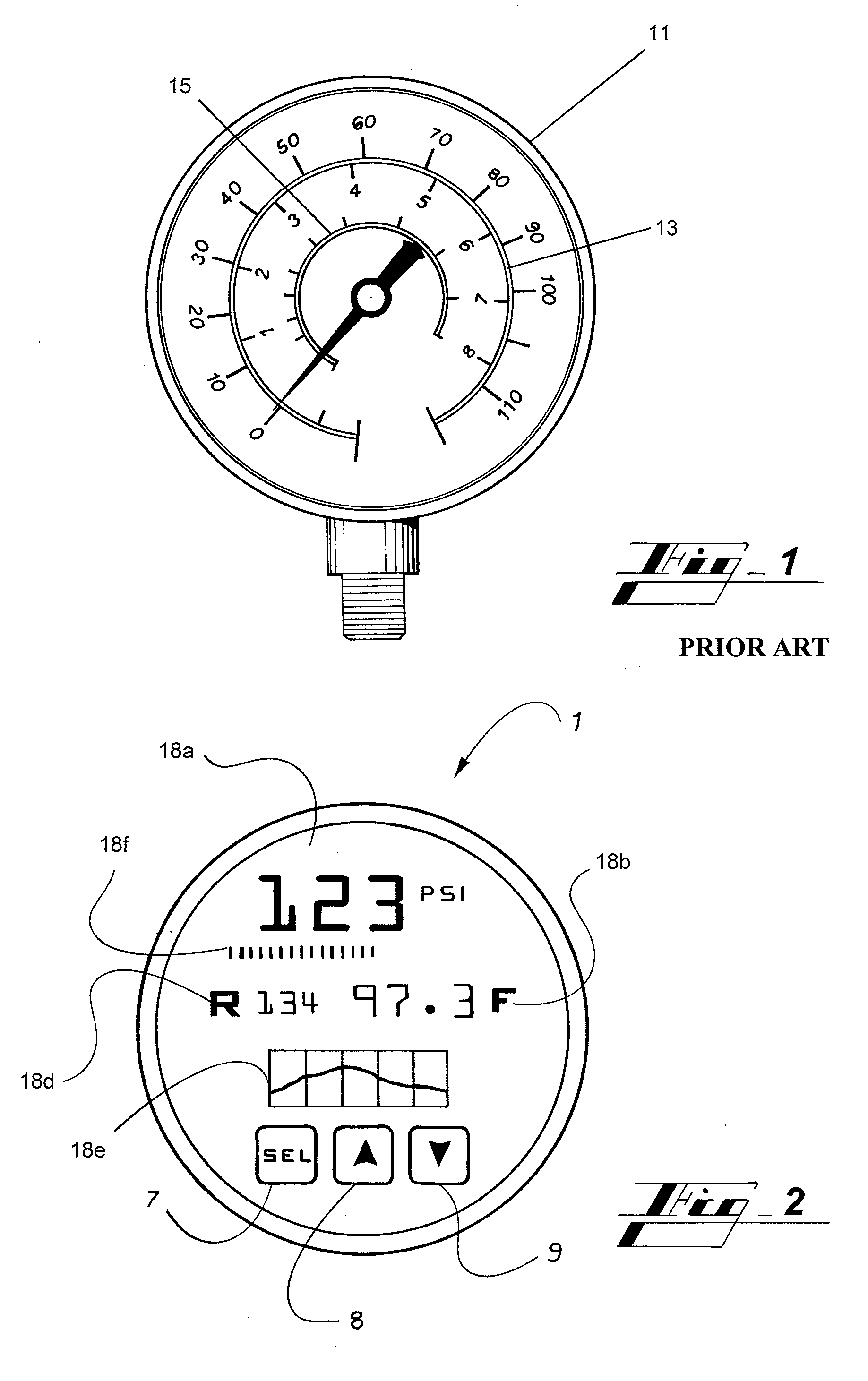 Heating and Air Conditioning Service Gauge