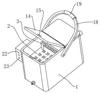 Water bath vibration type household food defrosting device