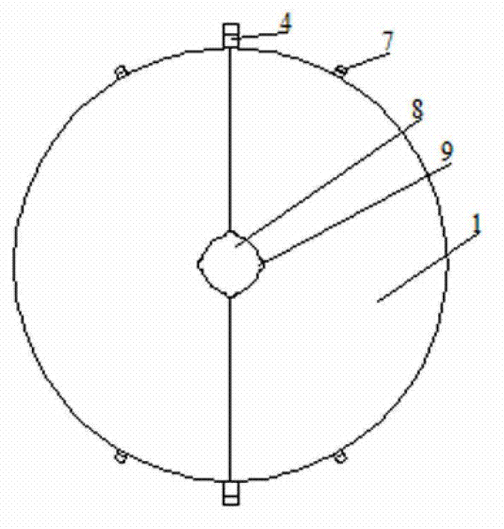 Typhoon-resistant drilling riser buoyancy tank device