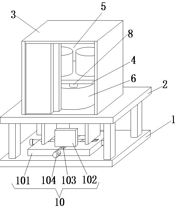 Soil filling device for pot flowers