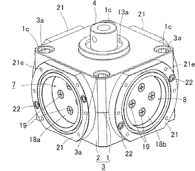 Rotary cylinder device