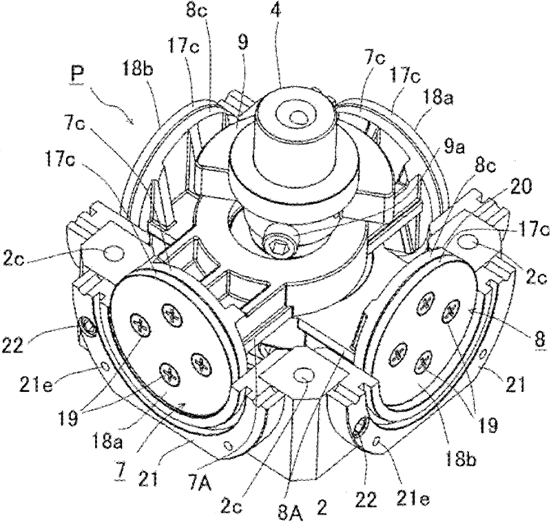 Rotary cylinder device