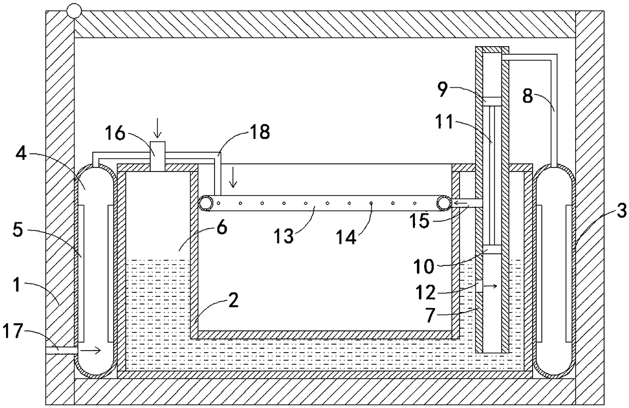 Water spraying transport case