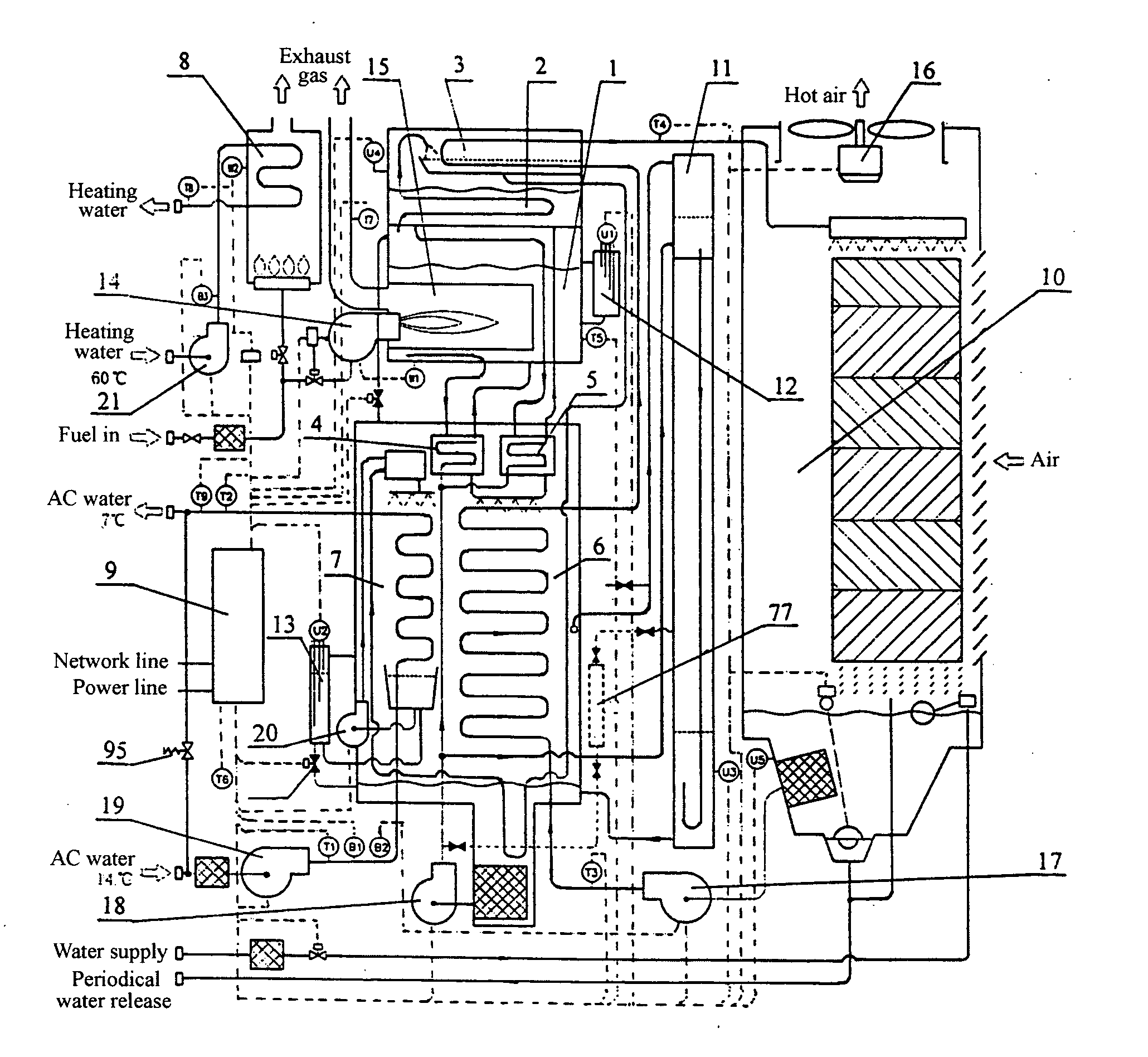 Absorption-type air conditioner system