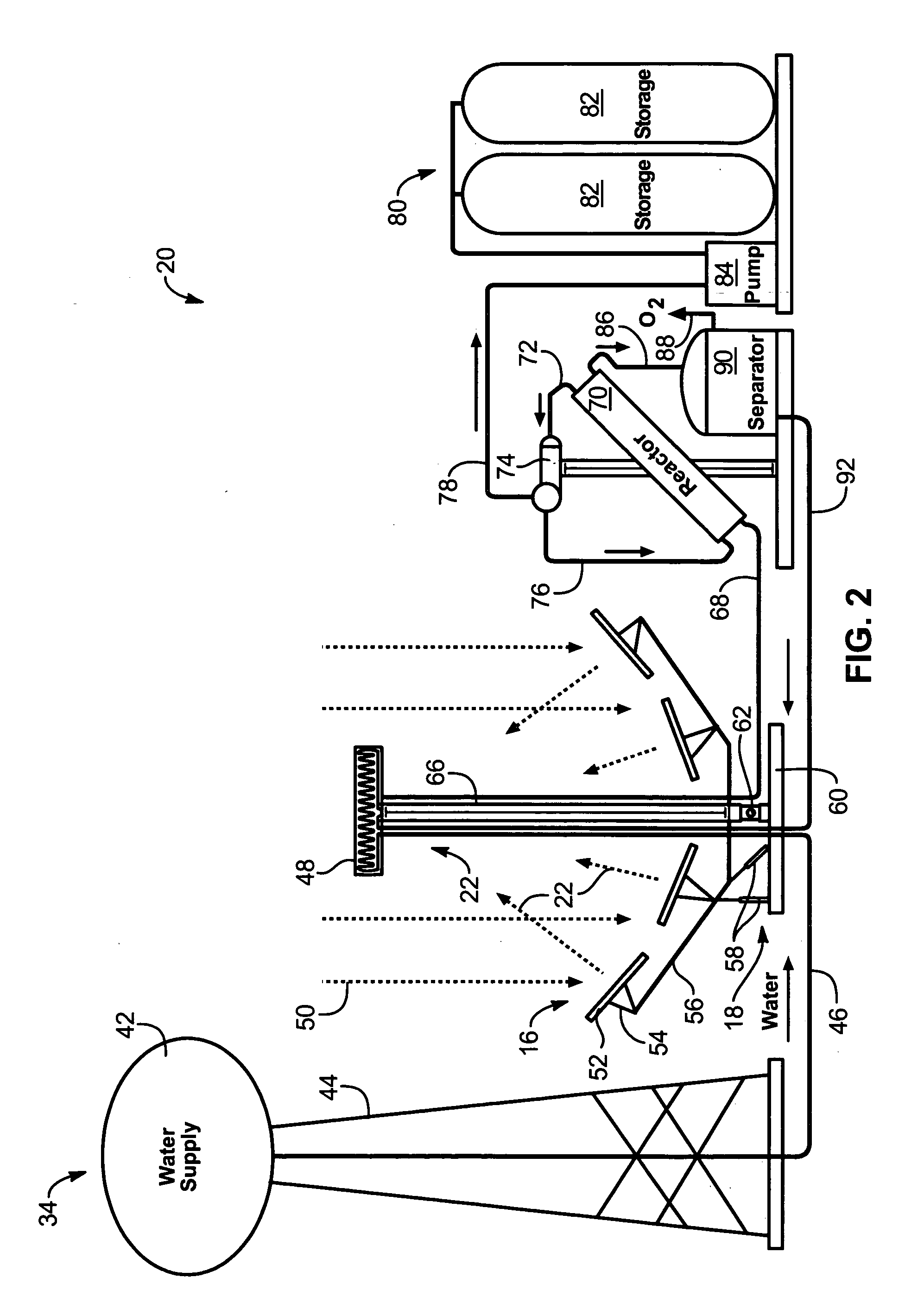 Solar, catalytic, hydrogen generation apparatus and method