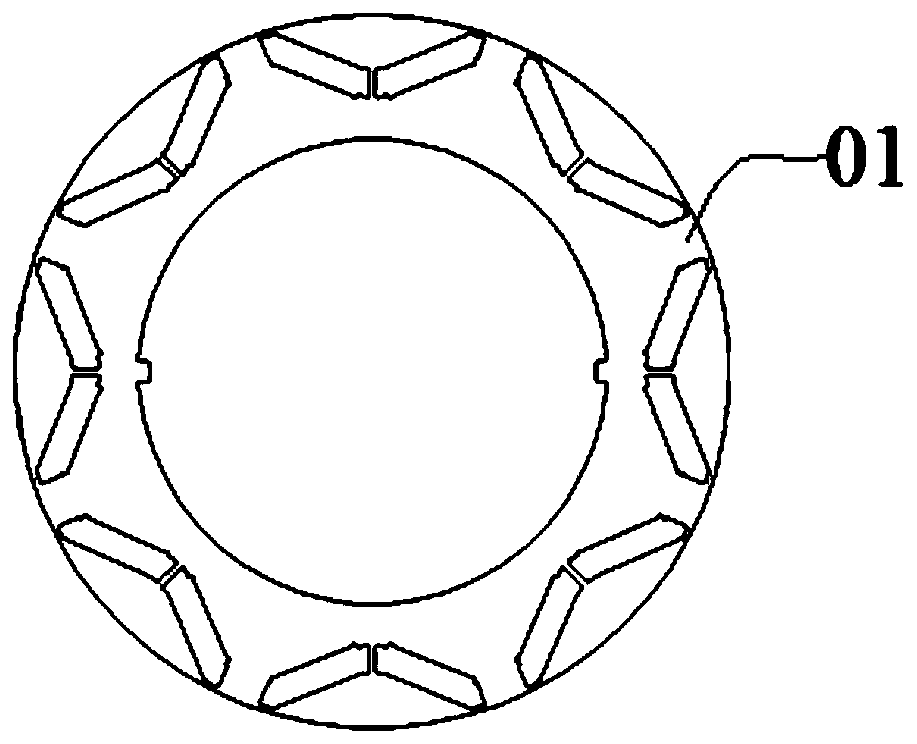 Rotor core and motor