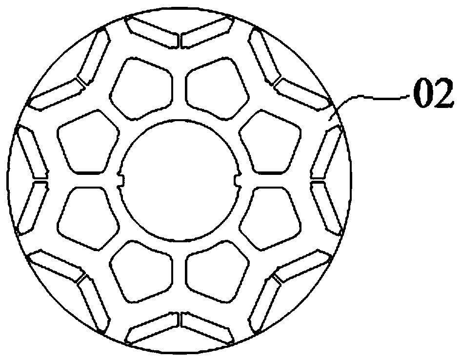 Rotor core and motor