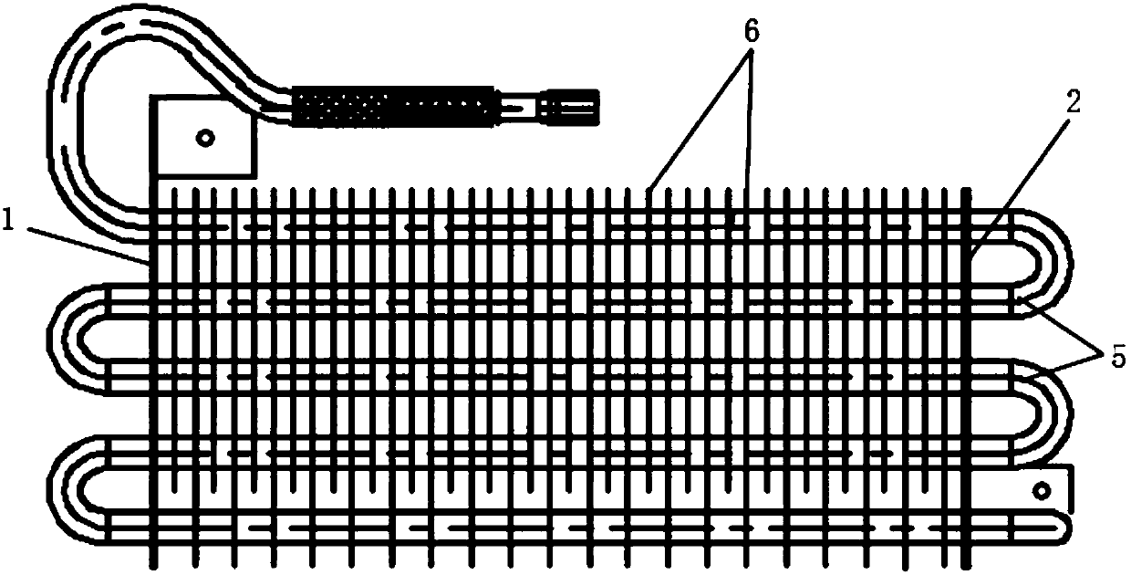 Finned evaporator