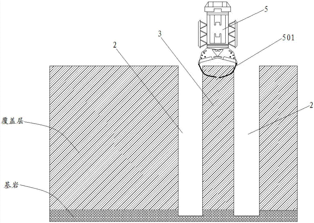 A method for backfilling and grabbing a slotted hole
