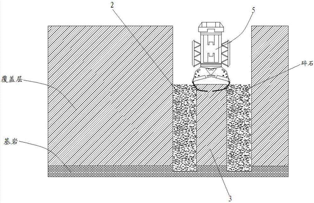 A method for backfilling and grabbing a slotted hole