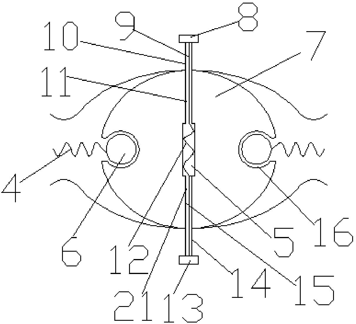 Anti-seismic quakeproof device for building