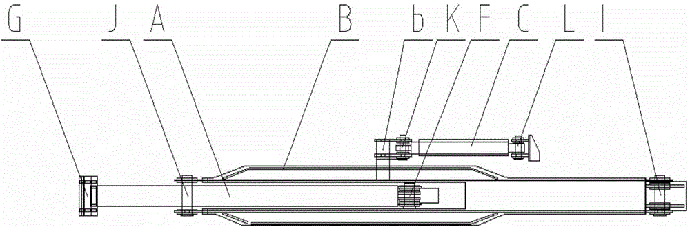 Foldable device capable of preventing suspension arm from tilting backwards for large luffing crane