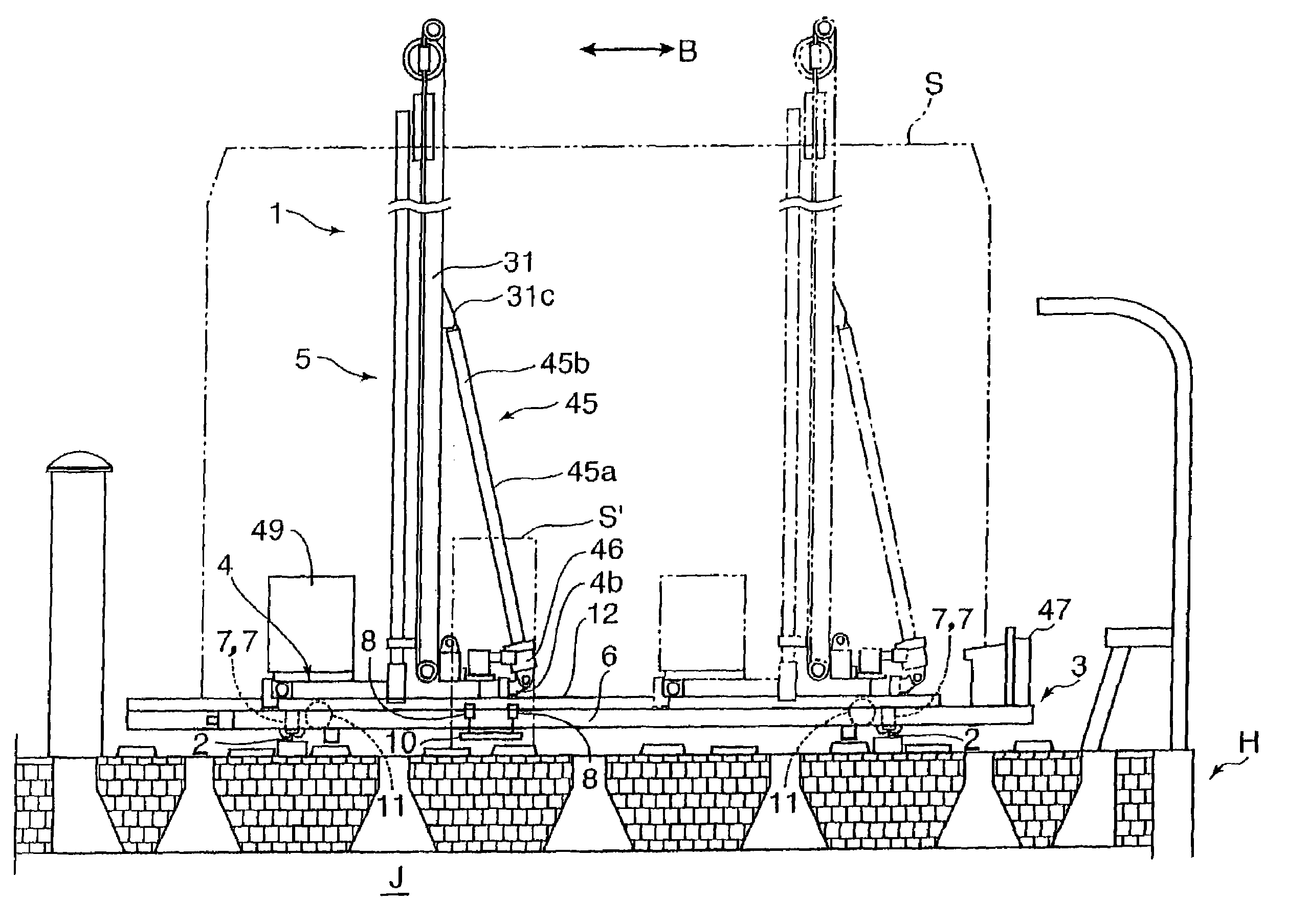 Coke oven repairing apparatus