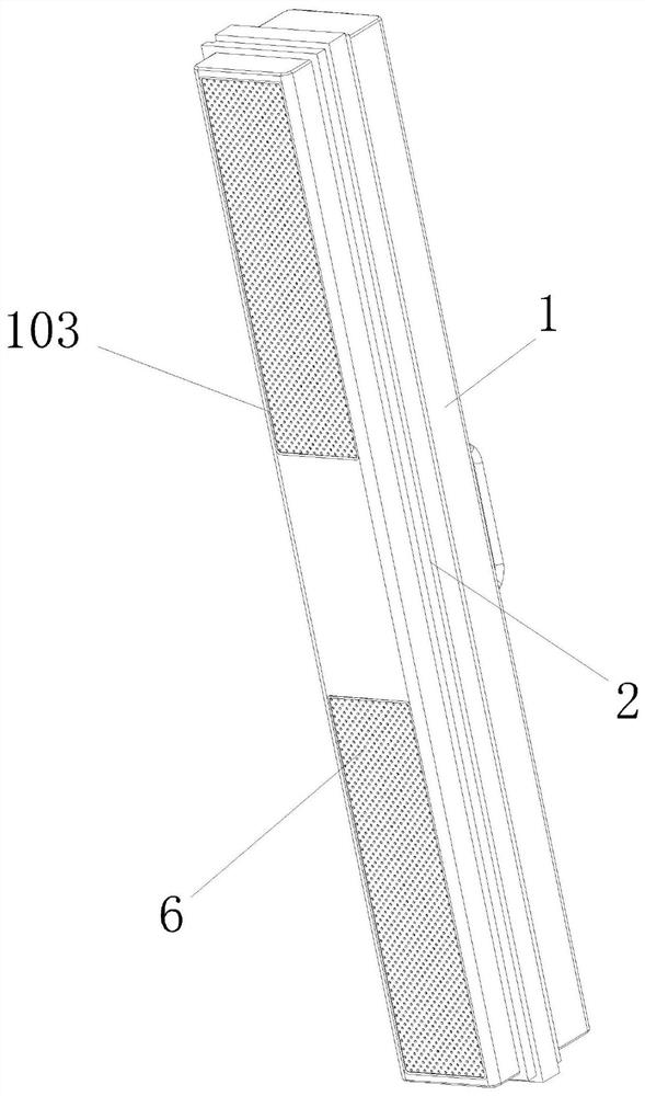 A window-hung air purification device