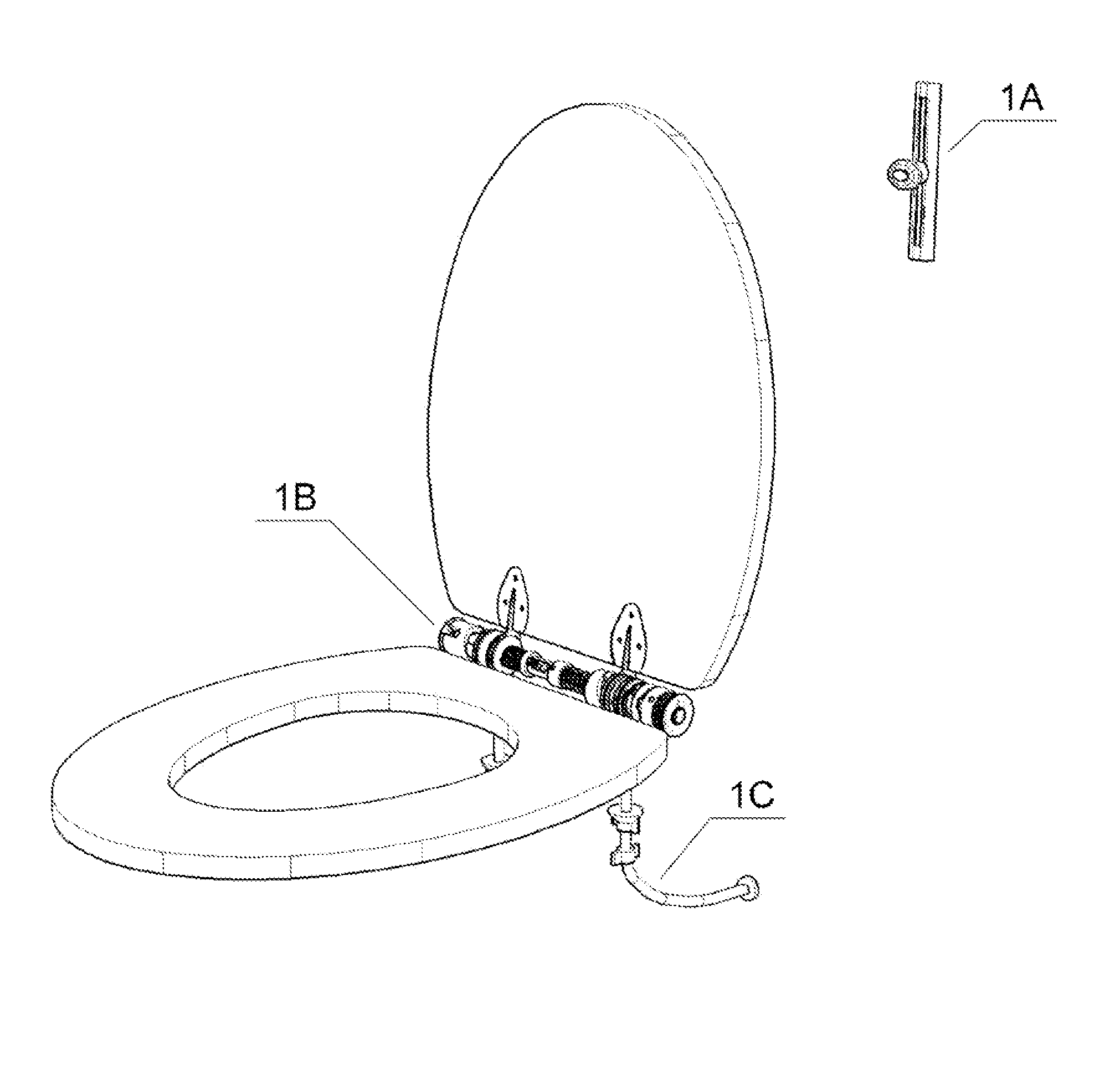 Toilet seat lifter and rotary spring-loaded actuator