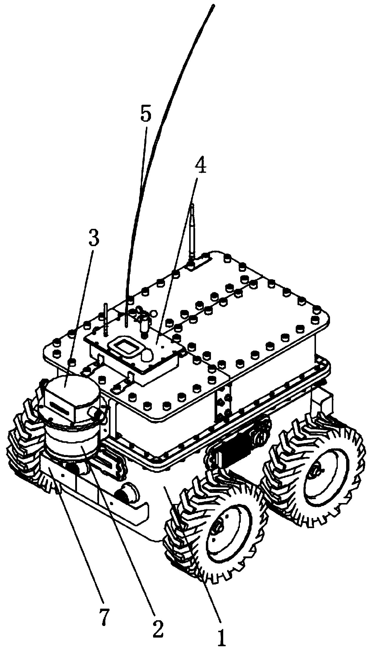 Explosive-proof and intrinsic safety type hazardous gas routing inspection robot